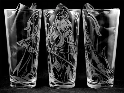 Laser marking glass cup with character image-Dotslaser Laser marking glass cup with character image-Dotslaser